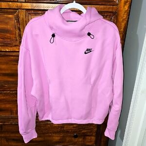 NIKE TECH Hooded Womens Sweatshirt. Black And Purple. Nwts Sz Small. Beautiful